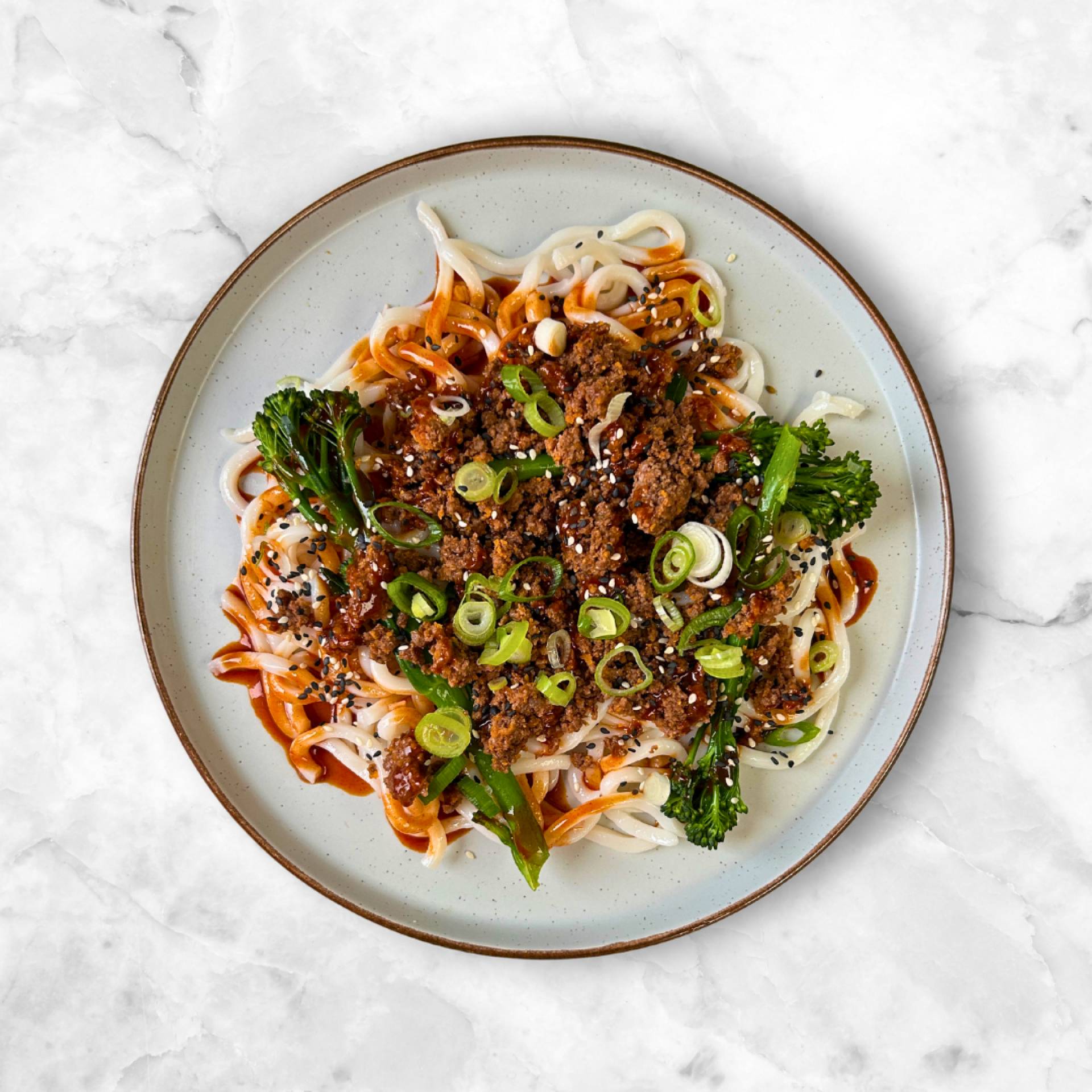 KOREAN BBQ BEEF NOODLES, BROCCOLI