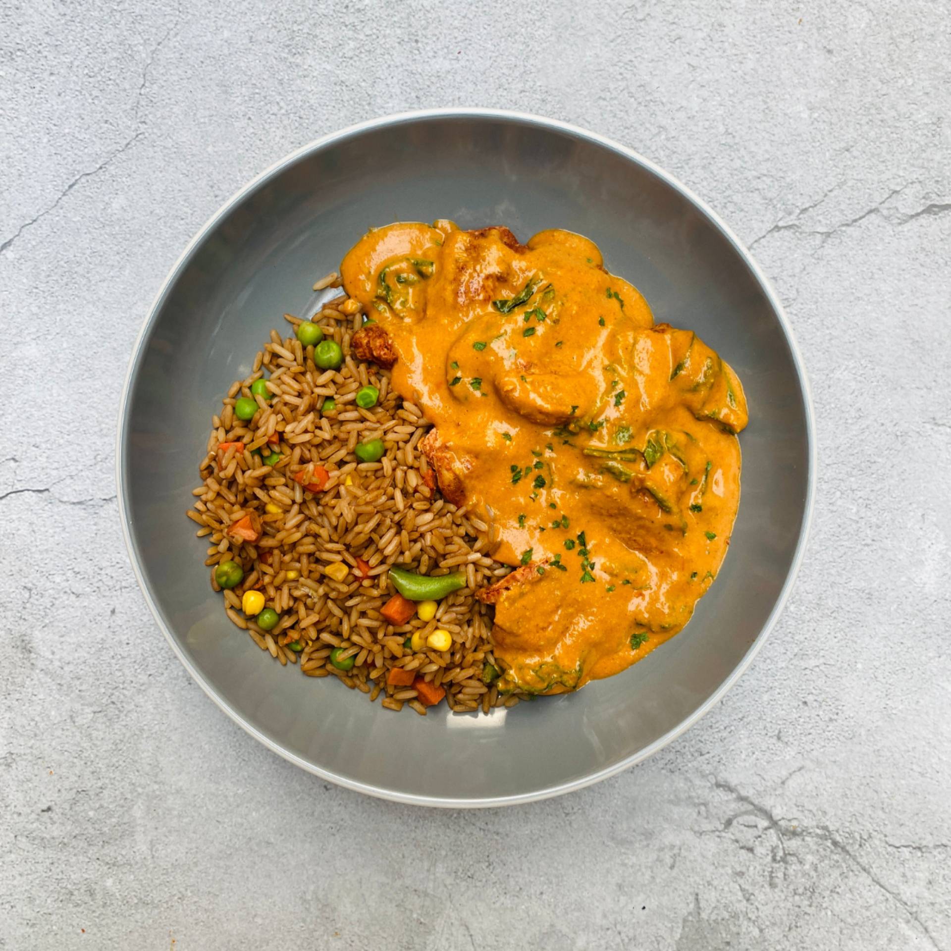 CHICKEN TIKKA MASALA, PILAU RICE