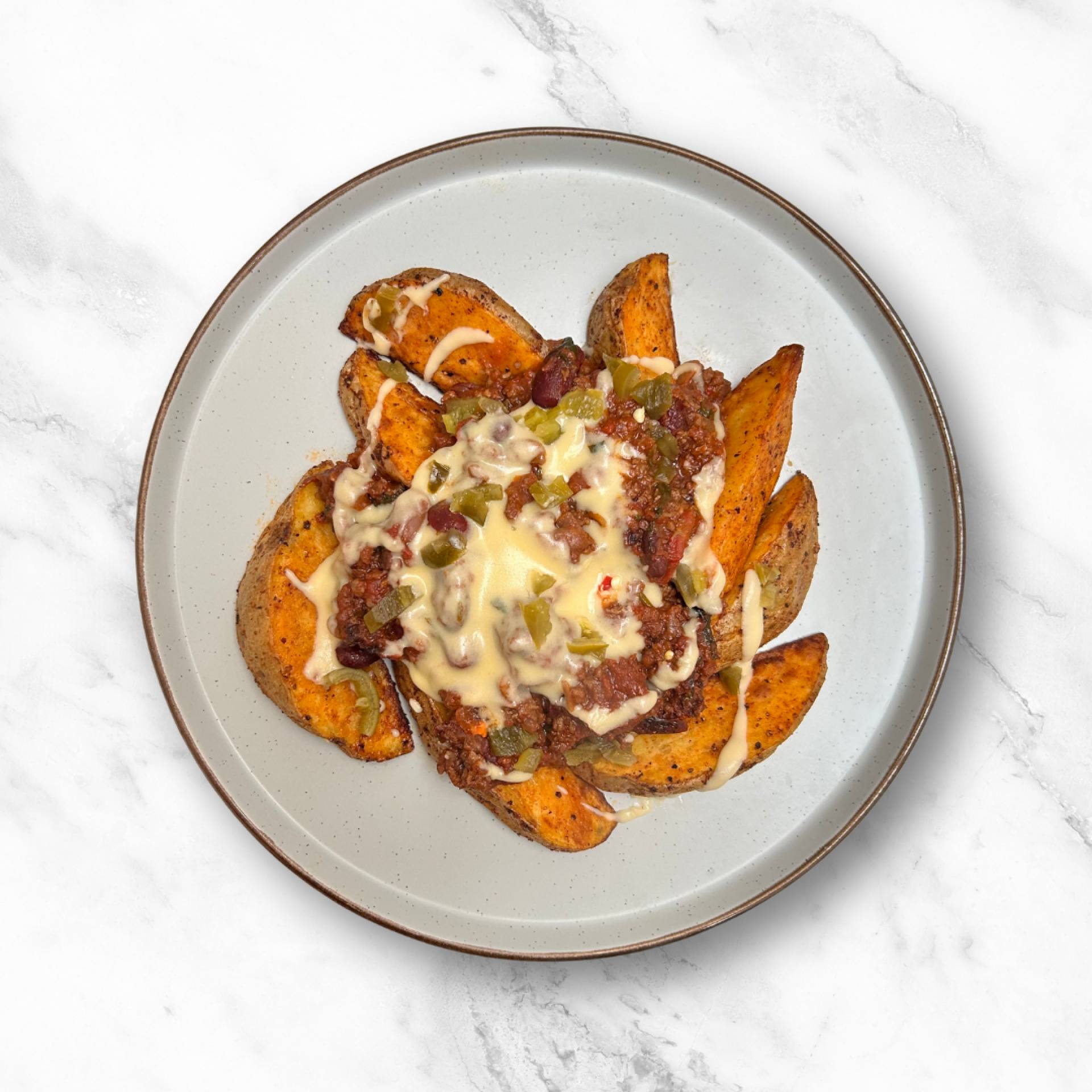 LOADED CHILLI CHEESE WEDGES